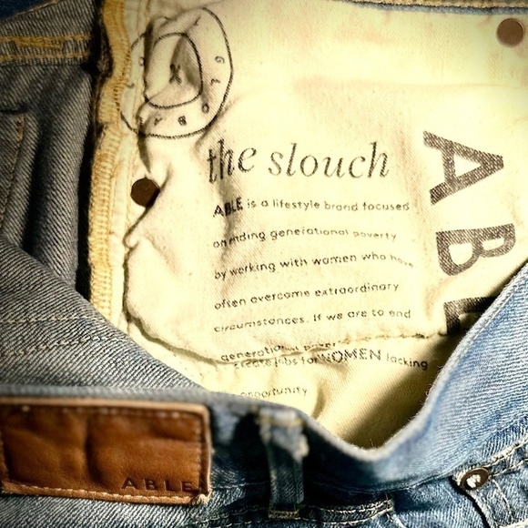 ABLE Slouch Denim Jeans, 26 - Picture 3 of 8
